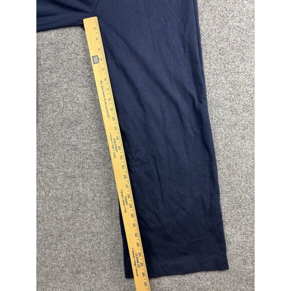 Sundry Jumpsuit Womens Medium Navy Halter Wide Leg Pockets Made USA Back Zip - Picture 6 of 9